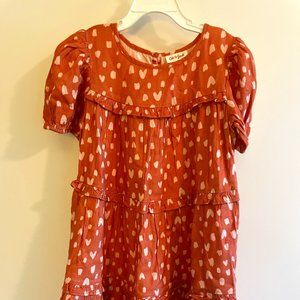 Cat & Jack Burnt Orange dress girls size M (7/8)